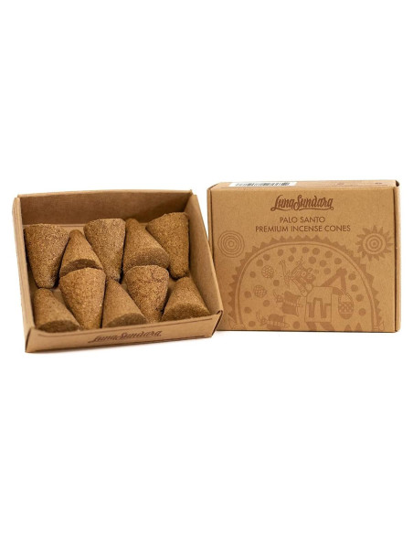Conos de Incienso Palo Santo Luna Sundara - 10 Unidades