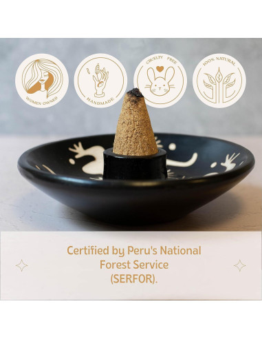 Conos de Incienso Palo Santo Luna Sundara - 10 Unidades