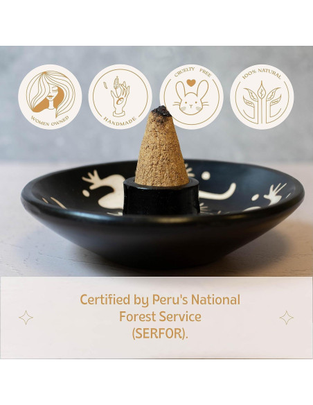 Conos de Incienso Palo Santo Luna Sundara - 10 Unidades