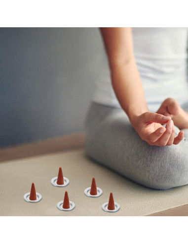 Bandejas de Incienso POPETPOP 50 Pcs - Platos Decorativos de Metal