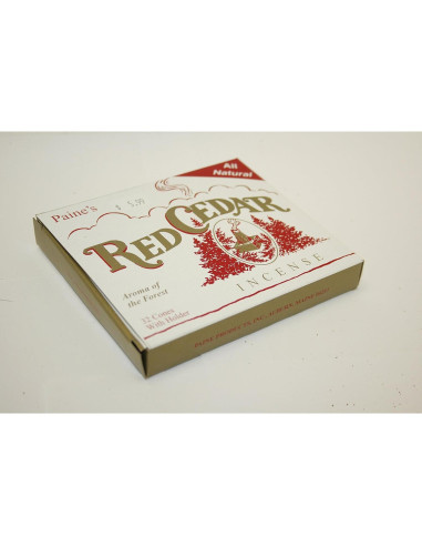 Incienso de Ciprés Rojo Paine - 32 Conos con Soporte