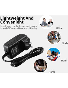 Adaptador de corriente 12V Xzrucst para DIGIMATE NB-1001 2
