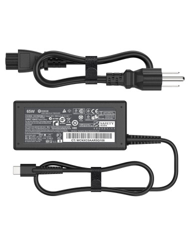 Cargador USB-C 65W HP EliteBook ProBook Chromebook Rápido