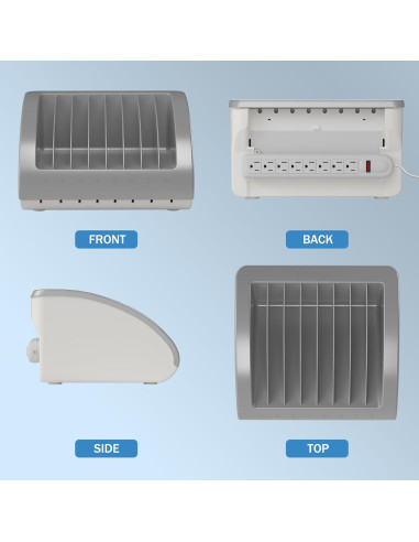 Estación de Carga Universal POCHAR para 8 Dispositivos - Ideal para Aulas y Oficinas