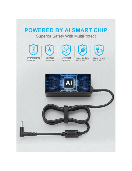 Cargador de Laptop 45W HP Pavilion Stream Zbook 19.5V 2.31A