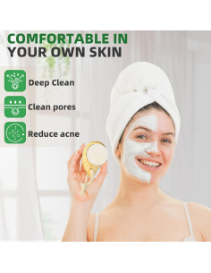 Juego de Cepillos Faciales Zeutch 2 Piezas Suave y Seco 2