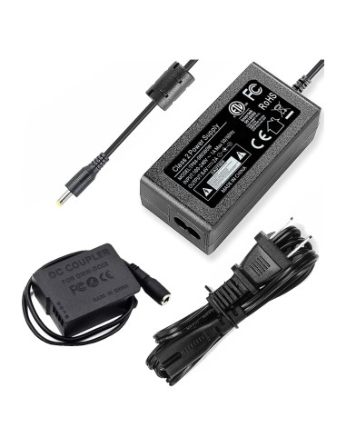 Adaptador de Corriente DMW-AC10 y Batería Falsa DMW-DCC8 para Cámaras Panasonic Lumix