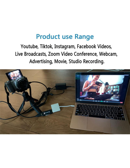 Adaptador de Corriente DMW-AC10 y Batería Falsa DMW-DCC8 para Cámaras Panasonic Lumix