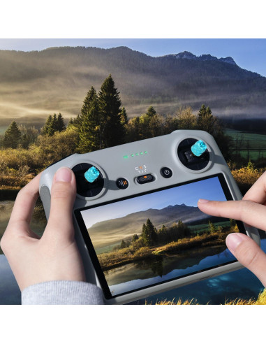 4 Palancas de Controlador de Drone DJI Mini 3 Pro - Azul Claro y Azul