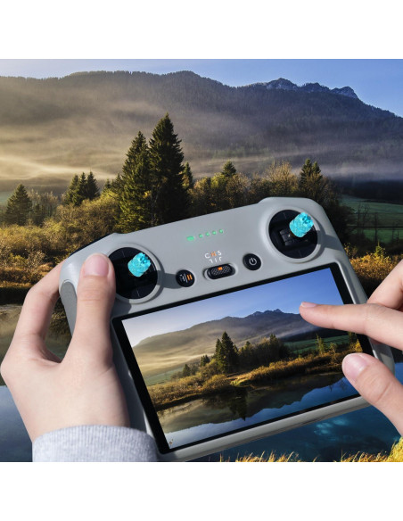 4 Palancas de Controlador de Drone DJI Mini 3 Pro - Azul Claro y Azul