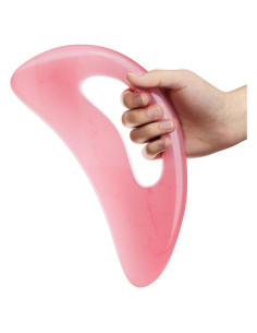 Masajeador Gua Sha AICNLY Grande Rosa Drenaje Linfático