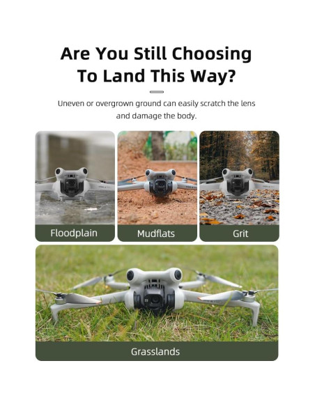 Extensiones de patas de aterrizaje BTG para dron DJI Mini 4 Pro