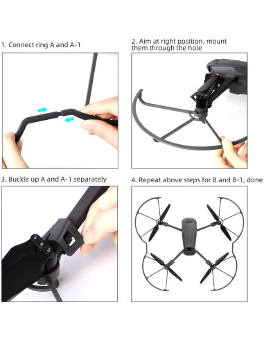 Protector de Hélices Craznick para DJI Mavic 3 Pro y Cine