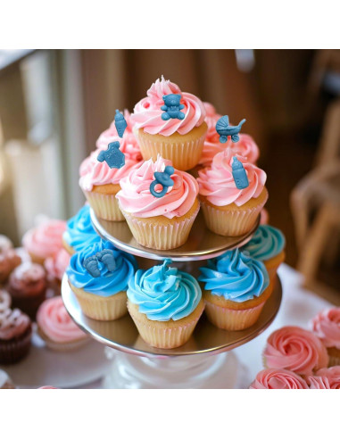 Moldes de Silicona para Chocolate Baby Shower Solldgt - 2 Piezas