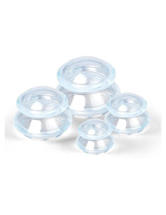 Juego de Ventosas de Silicona H-BDAY para Masaje y Celulitis