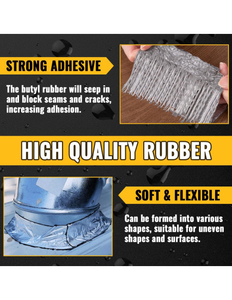 Cinta Butílica de Aluminio VIVIDA 5 cm x 6 m - Impermeable