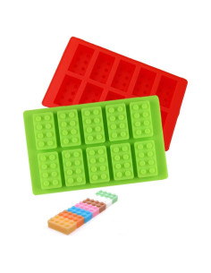 Bandeja de Hielo Silicona i Kito Lego 19x12 cm - 2 Piezas