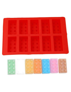 Bandeja de Hielo de Silicona i Kito 19x12 cm Rojo