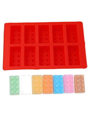 Bandeja de Hielo de Silicona i Kito 19x12 cm Rojo