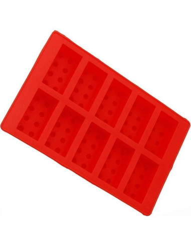 Bandeja de Hielo de Silicona i Kito 19x12 cm Rojo