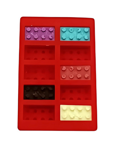 Bandeja de Hielo de Silicona i Kito 19x12 cm Rojo