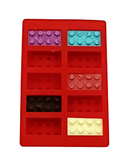 Bandeja de Hielo de Silicona i Kito 19x12 cm Rojo