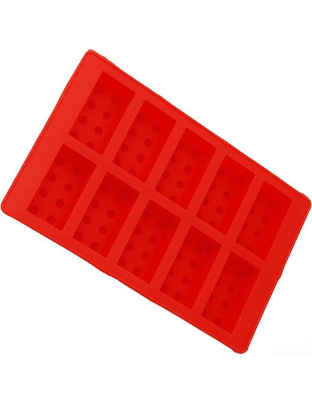 Bandeja de Hielo de Silicona i Kito 19x12 cm Rojo