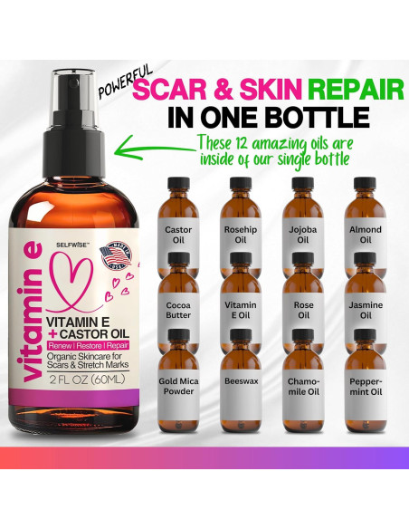 Aceite de Vitamina E Orgánico Selfwise 120ml Hidratante Piel