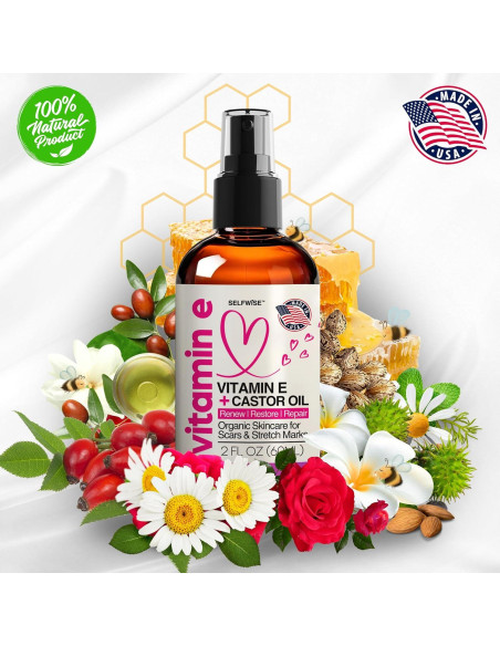 Aceite de Vitamina E Orgánico Selfwise 120ml Hidratante Piel