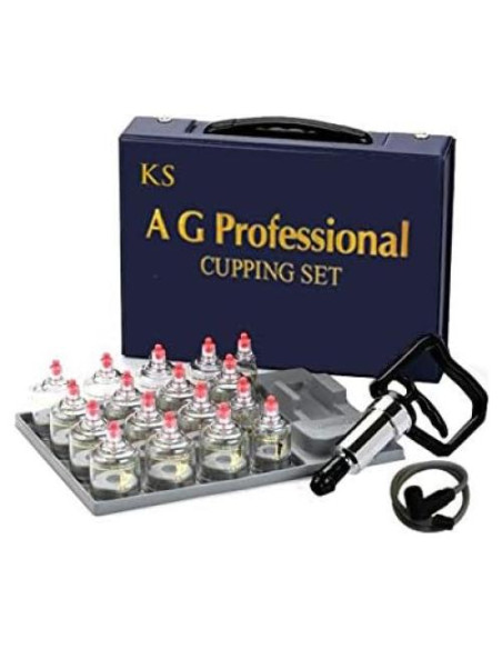 Juego de Ventosas Profesional KS Choi 17 Ventosas y Bomba