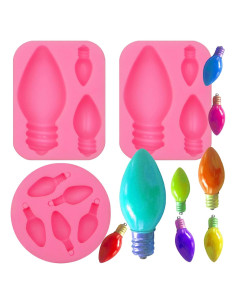 Moldes de Fondant Navidad Muyulin - 3 Piezas Silicona 16.5cm