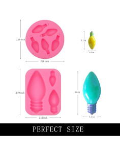 Moldes de Fondant Navidad Muyulin - 3 Piezas Silicona 16.5cm 2