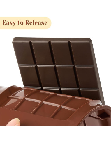 Moldes de Chocolate Silicona CLUEWR 4 Piezas Antiadherentes