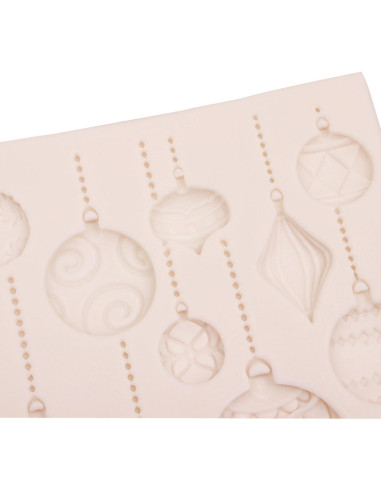 Molde de Silicona Globo Aerostático Navidad WK-29 10.5cm