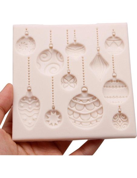 Molde de Silicona Globo Aerostático Navidad WK-29 10.5cm