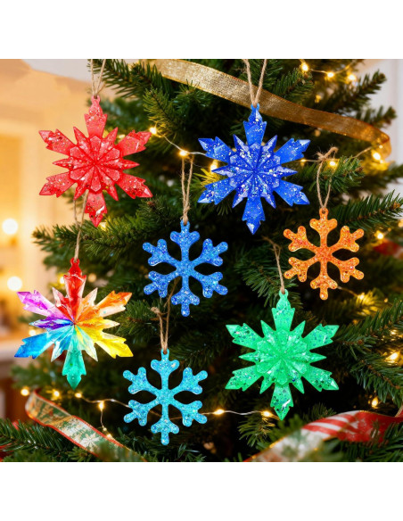 Set de 9 Moldes de Silicona Copo de Nieve ZQYSING