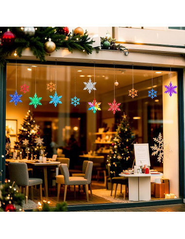 Set de 9 Moldes de Silicona Copo de Nieve ZQYSING