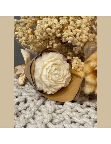 Juego de Moldes de Velas de Peonía Giliger - 2 Piezas 9x9x3.8 cm