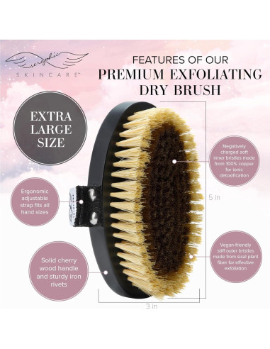 Cepillo Corporal Exfoliante Seraphic Skincare - Piel Suave