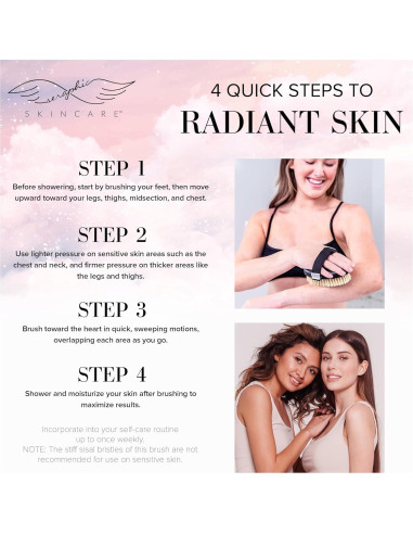 Cepillo Corporal Exfoliante Seraphic Skincare - Piel Suave