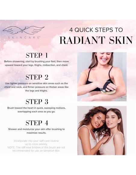 Cepillo Corporal Exfoliante Seraphic Skincare - Piel Suave