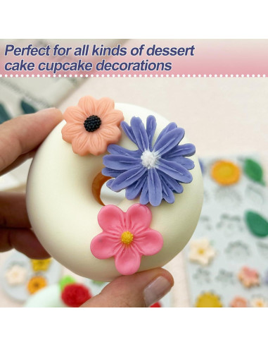 5 Moldes de Silicona para Chocolate Flores LLchunyun