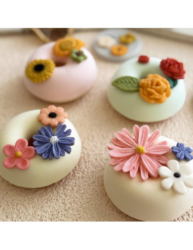 5 Moldes de Silicona para Chocolate Flores LLchunyun