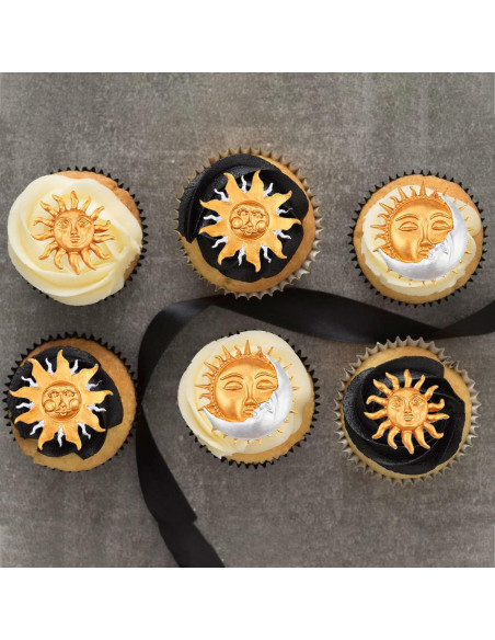 Molde de Silicona para Fondant Sol y Luna Heyiminy Rosa