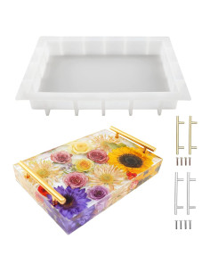 Molde de Bandeja de Silicona Rectangular 34.3x24.1cm JEYUQAXY