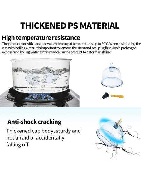 Kit de Ventosas Cupluw - 32 Copas para Masaje y Alivio