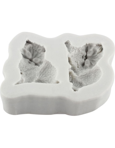 Molde de Silicona para Fondant de Gato QDMOLDS 1Pcs 6x7cm