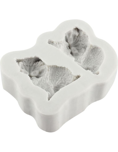 Molde de Silicona para Fondant de Gato QDMOLDS 1Pcs 6x7cm