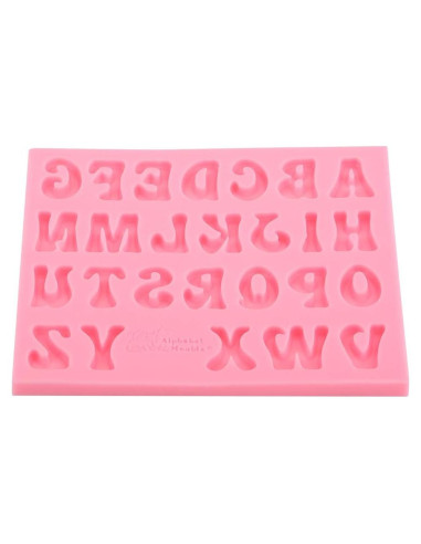 Molde de Silicona para Hornear Chocolate 3D Letras Hilitand