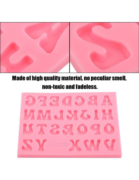 Molde de Silicona para Hornear Chocolate 3D Letras Hilitand